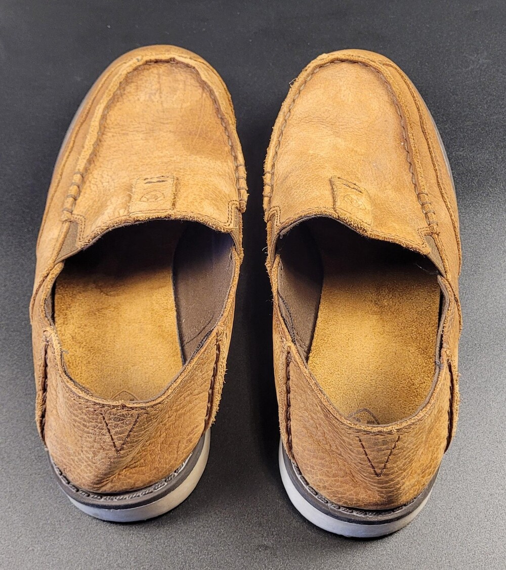 Ariat Leather Loafer Shoes Womens 5 Brown Slip On Casual Moc 10021606 Cruiser